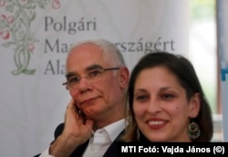 Balog Zoltán, az emberi erőforrások korábbi minisztere és Járóka Lívia