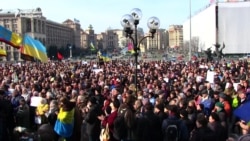 Protesters In Kyiv Demand Russia Release Ukrainian Pilot