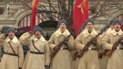 Russians Stage 1941 Red Square Parade On Revolution's Anniversary