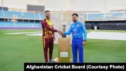 Afghanistan and West Indies Cricket Captains