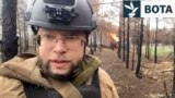 Ukraine - drone strike on civilian evacuation team near Lyman - RFE/RL journalist Serhiy Horbatenko escaped from vehicle - screen grab