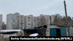 Зруйнований російськими обстрілами Лиман, архівне фото