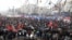 Ukraine -- Close to 100,000 protestors took part in a march in the center of Kyiv against the decision of the Cabinet of Ministers to suspend the signing of the Association Agreement with the European Union (Euromaidan, Euromaydan), Kyiv, 24Nov2013