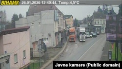 Granični prelaz Gradiška na izlazu iz Bosne i Hercegovine prema Hrvatskoj