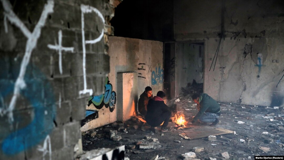 Migranti u skloništu u Beogradu, decembar 2019.