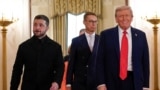 U.S. President Trump meets with Ukrainian President Zelenskiy and European leaders, in Washington, D.C.