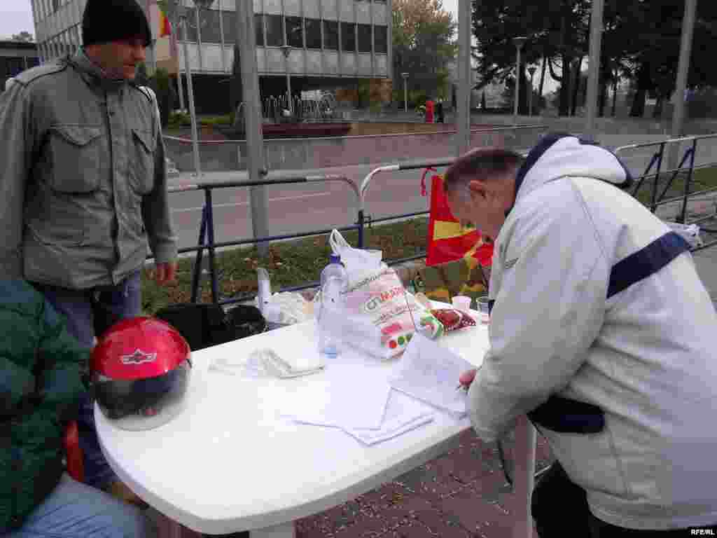 Протести на професионалните војници - Протести на професионалните војници 