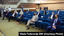 Sastanak u sjedištu Vlade Federacije BiH u Sarajevu, 6. jul 2021.