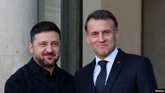 Володимир Зеленський і Емманюель Макрон. Париж, 6 січня 2026 року