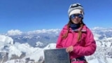 Наталья Наговицина Тажикстандагы Коммунизм (И.Сомони) атындагы чокуда. Сүрөт анын социалдык тармактагы баракчасынан алынды. 