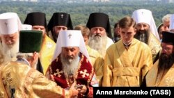 Предстоятель УПЦ митрополит Онуфрий с иерархами