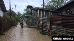 Подтопление в селе Кыргауылды в Карасайском районе Алматинской области. 28 апреля 2017 года. 