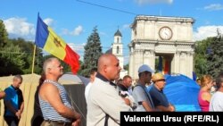 A treia zi de proteste antiguvernamentale în centrul Chișinăului