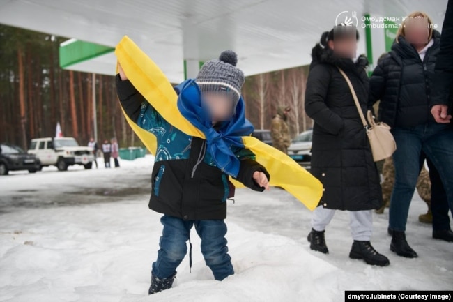 Хлопчик, якого повернули з окупації, 13 лютого 2026 року Хлопчик, якого повернули з окупації, 13 лютого 2026 року
