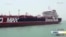 Iranian TV shows the seized British tanker.