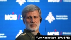 RUSSIA -- Iranian Defense Minister Amir Hatami attends the annual Moscow Conference on International Security (MCIS) in Moscow, Russia April 24, 2019