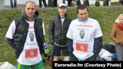 The activists were arrested after a marathon in Minsk that they ran wearing T-shirts bearing the likeness of Mikalay Statkevich, a former presidential candidate who is currently in jail.