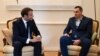 Ukrainian Director Sentsov Meets French President In Strasbourg