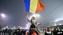 La protestul de la București la 26 noiembrie