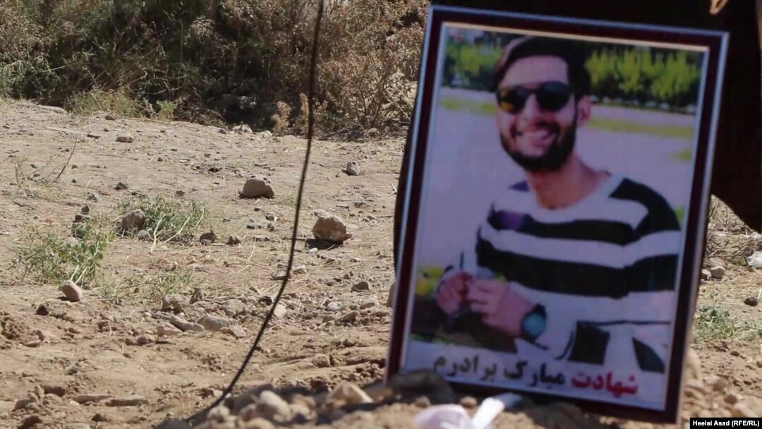 Mohammad Rahed, 21, was buried in the Afghan capital, Kabul, on November 3. He was among the 22 victims of a militant attack on Kabul University on November 2.