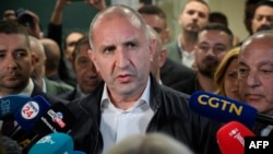 «Առաջադեմ Բուլղարիա» դաշինքի առաջնորդ, Բուլղարիայի նախկին նախագահ Ռումեն Ռադև, Սոֆիա, 19-ը ապրիլի, 2026թ.