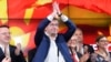 Северна Македонија - Христијан Мицкоски, претседател на ВМРО-ДПМНЕ, на прес-конференција по парламентарните и претседателските избори, Скопје, 8 мај 2024 година 