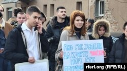 Protestat e studentëve serbë në veri të Kosovës. Fotografi e 27 janarit 2025.