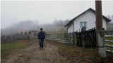 Eldin Guta, a child from the village of Bozanovici, in eastern Bosnia and Herzegovina, lives 20 kilometers from the school