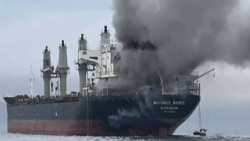 Nava sub pavilion thailandez Mayuree Naree a fost atacată în timp ce tranzita Strâmtoarea Ormuz. 11 martie 2026.