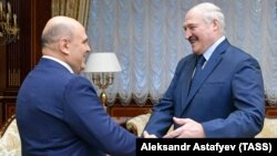 МІхаіл Мішусьцін і Аляксандар Лукашэнка 