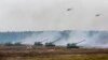 Russian and Belarusian forces take part in the Zapad military exercises in Barysau, Belarus, in September 2017.