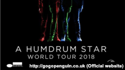 Detaliu de pe afișul cu concertele GoGo Penguin în 2018.