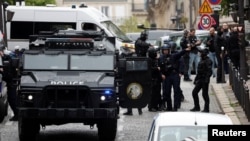 Ֆրանսիա - Ոստիկանությունը դեպքի վայրում, Փարիզ, 19-ը ապրիլի, 2024թ.
