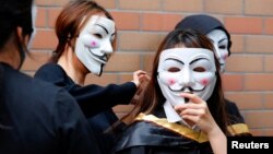 دانشجویان هنگکنگی حامی اعتراضات