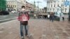 Задержания на пикетах в Петербурге. Фото Бориса Вишневского