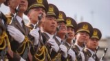 KYRGYZSTAN -- Bishkek - Celebration of Independence day Bishkek Kyrgyzstan - The parade dedicated to the 30th anniversary of independence was held at Ala-Too Square in Bishkek. August 31, 2021 