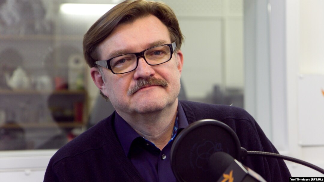 Евгений Киселев в студии Радио Свобода. Февраль 2012 года