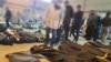 A video grab from footage posted on social media on January 12 shows dozens of bodies lying in Kahrizak, a town near Tehran. 