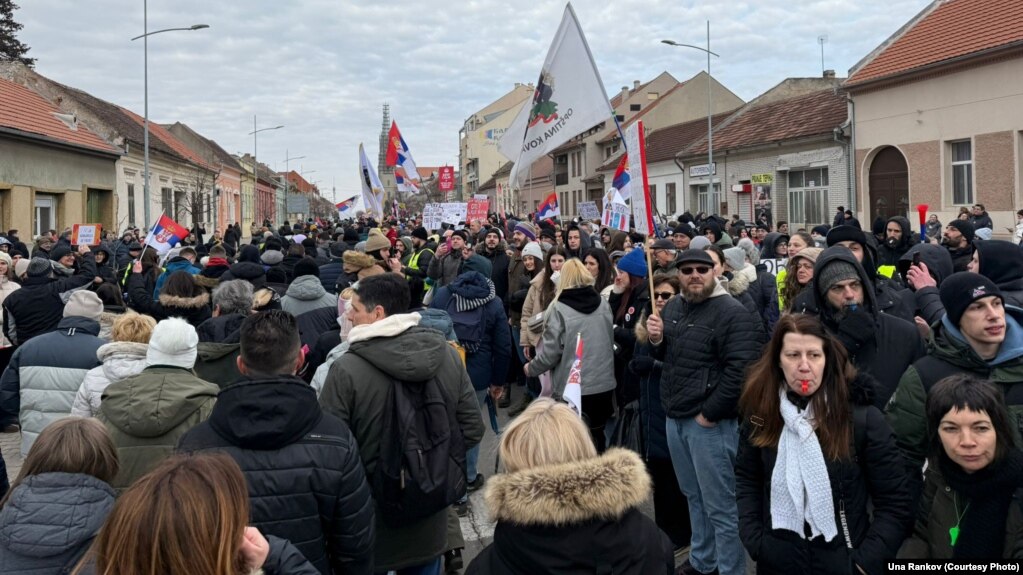 Protest u Vršcu, 23. februar 2025.