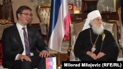 Aleksandar Vučić i patrijarh Irinej, ilustrativna fotografija