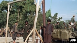 A public execution in Afghanistan during the 1990s (file photo)