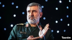 Brigadier General Amir Ali Hajizadeh, the head of the Iran Guard's aerospace division, March 07, 2018.