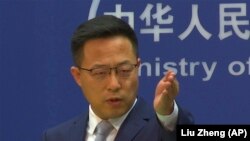 Портпаролот на кинеското Министерство за надворешни работи Жао Лиџијан, Пекинг, 19 ноември 2021 година.
