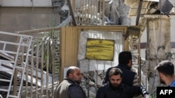 ویرانه کنسولگری در دمشق
