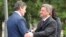 Presidenti i Maqedonisë, Gjorgje Ivanov dhe presidenti i Shqipërisë, Bamir Topi