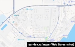 Движение транспорта в Феодосии было перекрыто на улицах рядом с нефтебазой. Скриншот карты Яндекс