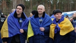 Украинские военнопленные после обмена 