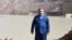 Tajik President Emomali Rahmon at the site of the Rogun Dam on October 29. 