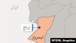 ولایت نیمروز در نقشه افغانستان