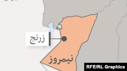 ولایت نیروز در نقشه افغانستان